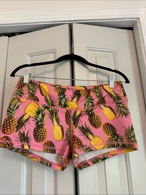 Fleo Pink Pineapple Print Shorts